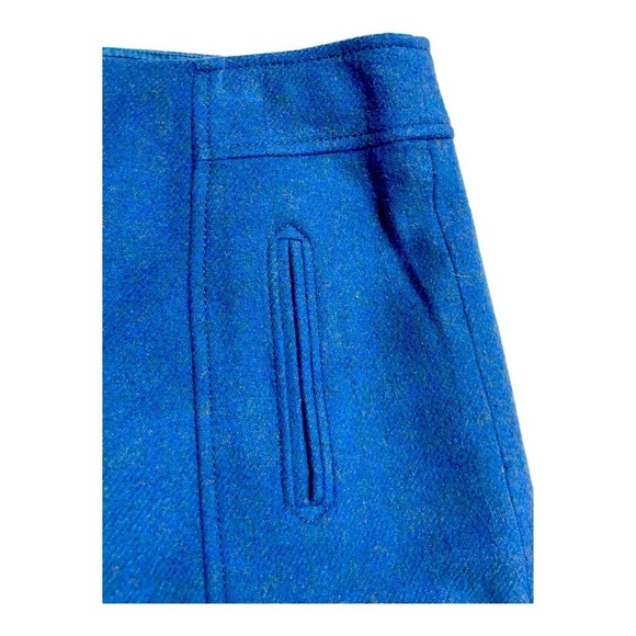 Talbots Royal Blue Straight Wool Blend Skirt size 12 - Picture 4 of 8